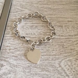 AUTHENTIC Tiffany & Co. Heart Tag Charm Bracelet
